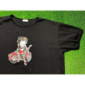 Vintage 90s Betty Boop Women's Short Sleeve Graphic Tee Size 2XL XXL Black